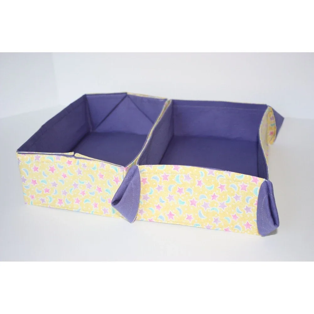Pair of Cloth Boxes or Trays